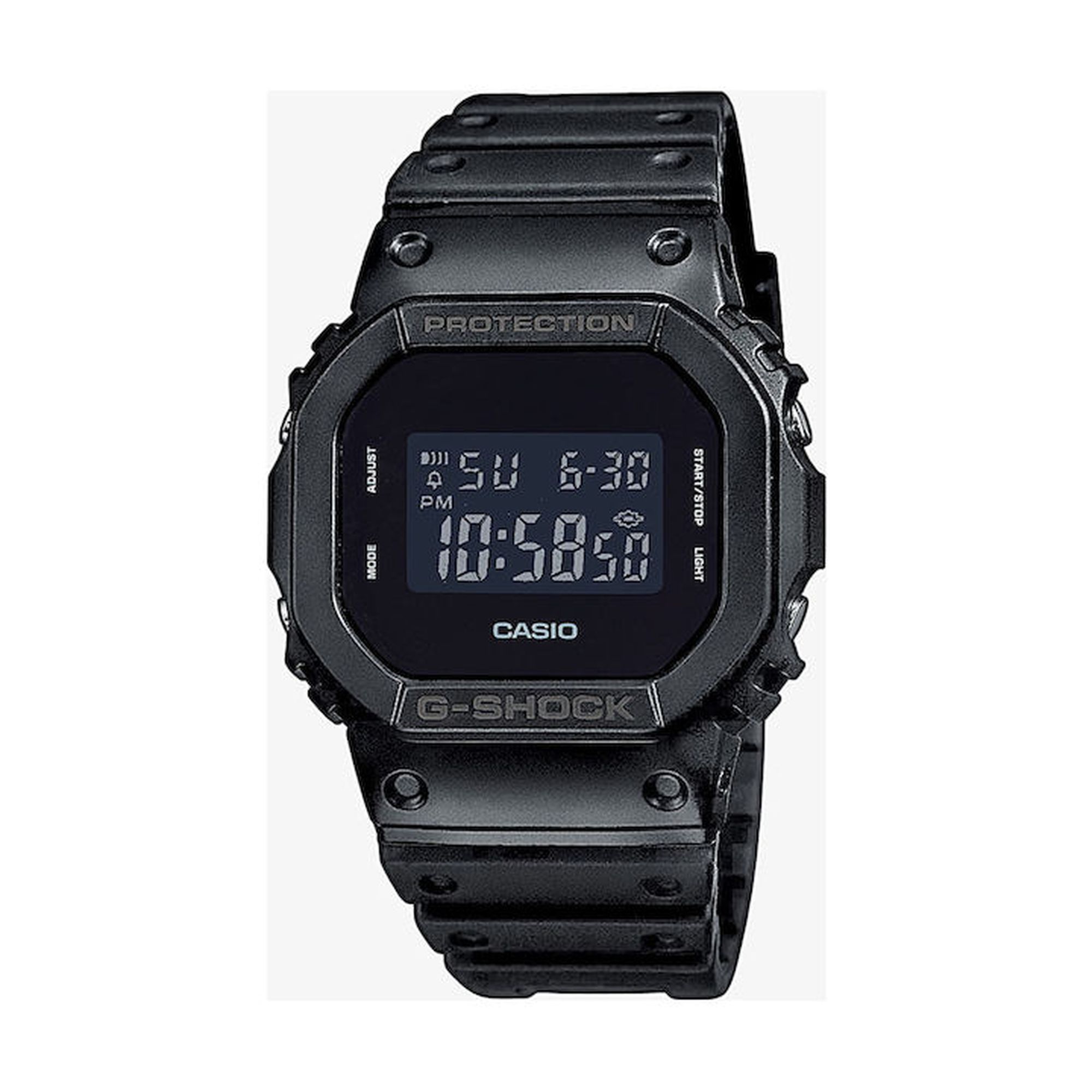 Casio G-Shock Ψηφιακό Ρολόι Χρονογράφος Μπαταρίας με Μαύρο Καουτσούκ Λουράκι