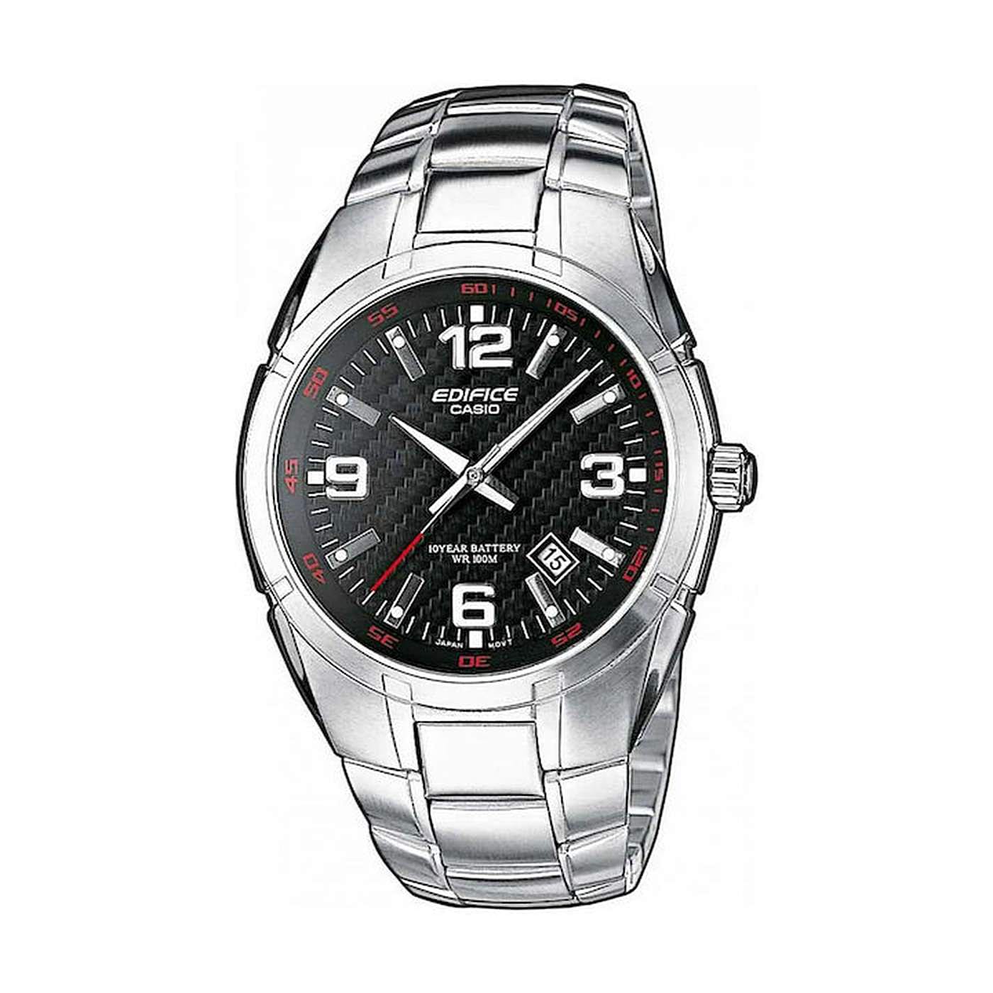 Casio Edifice με Ασημί Μπρασελέ EF-125D-1AVE