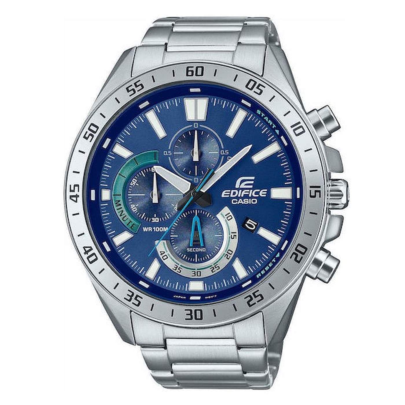 Casio Ρολόι Edifice Χρονογράφος με Μεταλλικό Μπρασελέ EFV-620D-2AVUEF