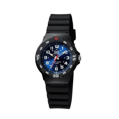Q&Q Ρολόι με Μαύρο Πλαστικό Λουράκι VR19J005Y