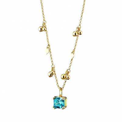 Loisir Κολιέ Starstruck με aqua ζιργκόν 01L15-02050