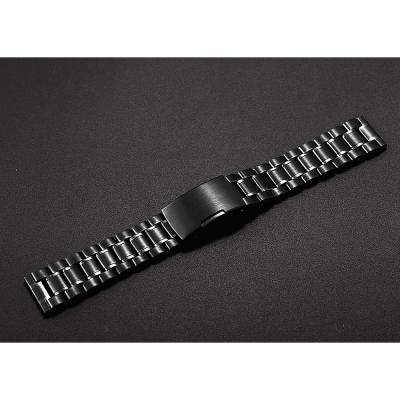 Μεταλλικό Μασίφ Μπρασελέ Μαύρο 22mm