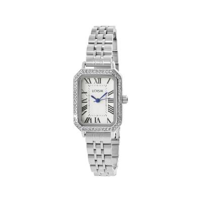 Ρολόι Mannish με ατσάλινο μπρασελέ και λευκό καντράν