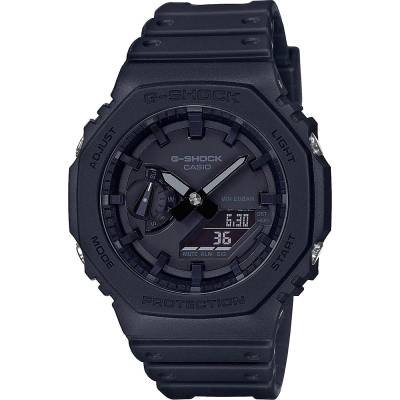 Casio Ρολόι G-SHOCK με Καουτσούκ Λουράκι σε Μαύρο χρώμα GA-700-1BER