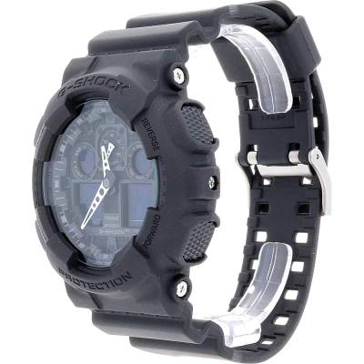 Casio G-Shock με Κόκκινο Καουτσούκ Λουράκι GA-100B-4AER