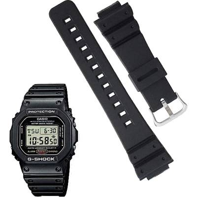 Casio Original Καουτσούκ Λουράκι Μαύρο 20mm W-720