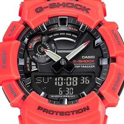 CASIO G-Shock Bluetooth Red Rubber Strap GBA-900-4AER