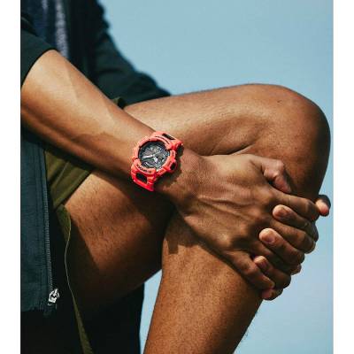 CASIO G-Shock Bluetooth Red Rubber Strap GBA-900-4AER