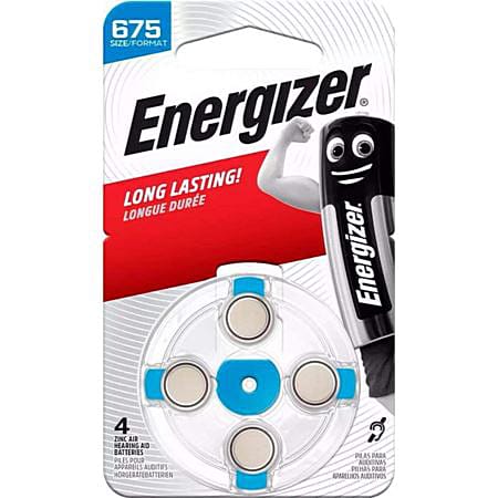 Energizer Μπαταρίες Ακουστικών Βαρηκοΐας 675 1.4V 4τμχ