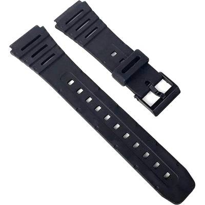 Casio Original Καουτσούκ Λουράκι Μαύρο 20mm W-720