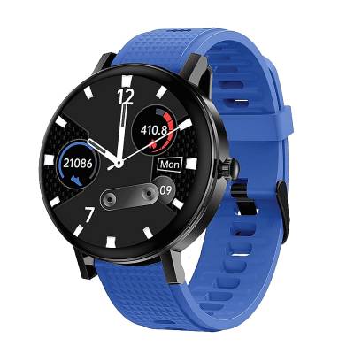 Das.4 Smartwatch με Μπλε Λουράκι Σιλικόνης και Amoled Οθόνη SU10 203095012