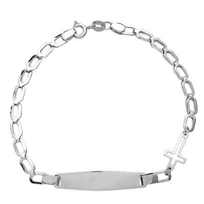 Παιδική Χρυσή Ταυτότητα Λουστρέ 14 Καράτια