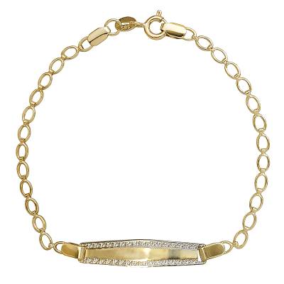 Παιδική Ταυτότητα 9 Καράτια με Ανάγλυφο Σχέδιο