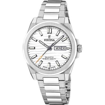 Ανδρικό Ρολόι Festina Swiss Made με Γκρι Καντράν F20073/1