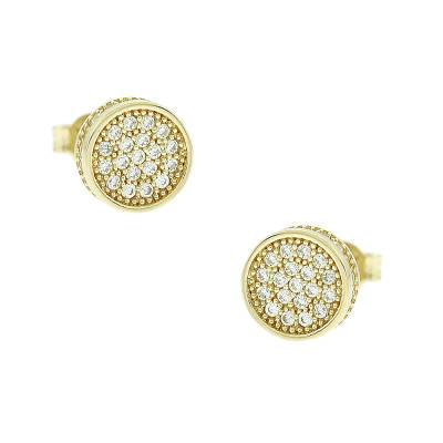 Χρυσά Σκουλαρίκια με Πέτρες Ζιργκόν 9 Καράτια