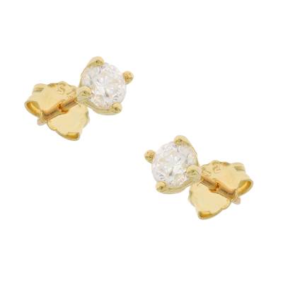 Χρυσά Μονοπετράκια με Πέτρα Ζιργκόν 9 Καράτια