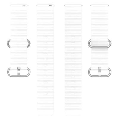 Λουράκι Σιλικόνης 20mm για Smartwatch Λευκό Χρώμα 8865WT
