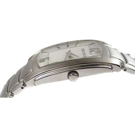 Seiko Aνδρικό Ρολόι με Λευκό Καντράν SKP283P1