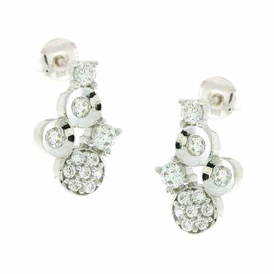 Χρυσά Σκουλαρίκια με Πέτρες Ζιργκόν 14 Καράτια 5ak.19bor