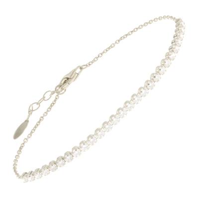 Λευκόχρυση Ριβιέρα Fratell Bovo με Πέτρες Ζιργκόν 14 Καράτια 5bo.3003bb