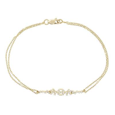 Βραχιόλι Κ14 με Πέτρες Ζιργκόν 5div.02.248456b