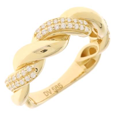 Χρυσό Δαχτυλίδι 14 Καρατίων 5div.1075r