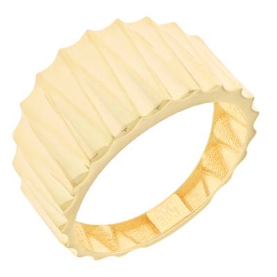 Χρυσό Δαχτυλίδι με Ανάγλυφο Φινίρισμα 14 Καράτια 5fav.01.4700r