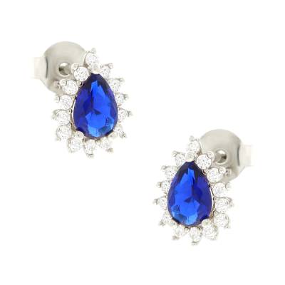 Σκουλαρίκια Ροζέτα με Σχήμα Δάκρυ 14 Καράτια 5fav.02.882281bor