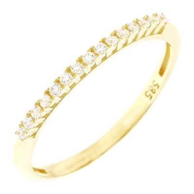 Χρυσό Δαχτυλίδι Σειρέ με Πέτρες Ζιργκόν 14 Καρατίων 5fav.03.88143r