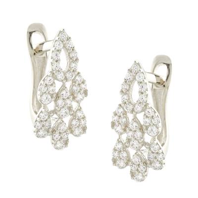 Χρυσά Σκουλαρίκια με Πέτρες Ζιργκόν 14 Καράτια 5fav.655106bor