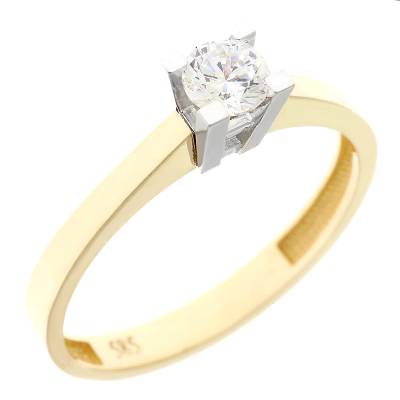 Μονόπετρο Χρυσό Δαχτυλίδι 14 Καρατίων