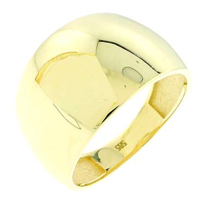 Χρυσό Δαχτυλίδι Λουστρέ σε Κίτρινο Χρώμα 14 Καράτια 5fm.332r