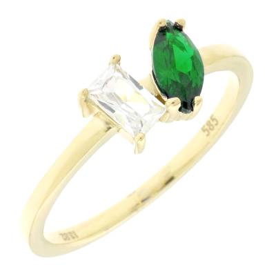 Χρυσό Δαχτυλίδι 14 Καρατίων 5pe.01.2600r