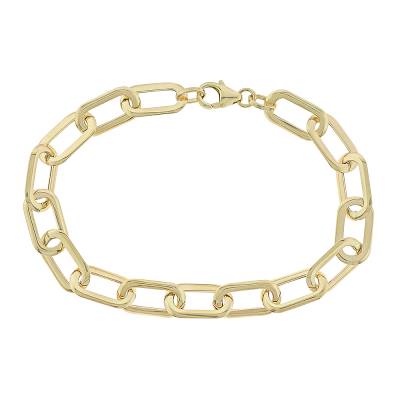 Χρυσό Βραχιόλι με Κρίκους 14 Καράτια 5res.8415b