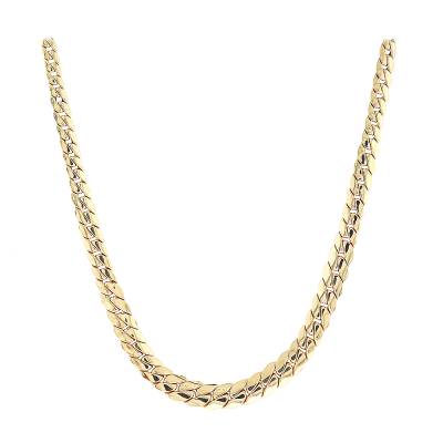 Χρυσή Αλυσίδα Λαιμού Fratell Bovo Cuban Style 14 Καράτια