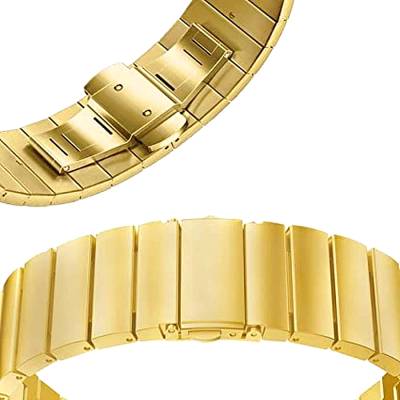 Μεταλλικό Μασίφ Μπρασελέ σε Χρυσό Χρώμα 22mm