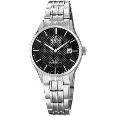 Γυναικείο Ρολόι Festina Swiss Made με Ασημί Μπρασελέ F20006/4