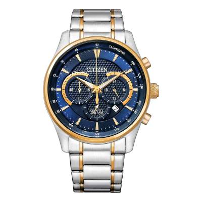 CITIZEN Chronograph Δίχρωμο Μπρασελέ AN8194-51L