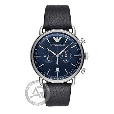 Emporio Armani Aviator Chronograph με Μπλέ Καντράν AR11105