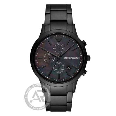 Emporio Armani Chronograph με Μαύρο Καντράν AR11275