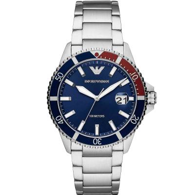 Emporio Armani με Μπλέ Καντράν AR11339
