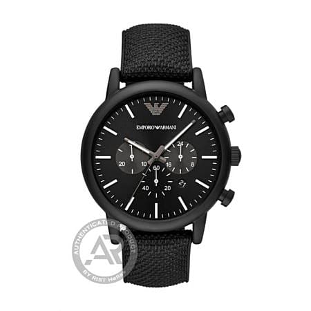 Emporio Armani Luigi με Μαύρο Καντράν AR11450