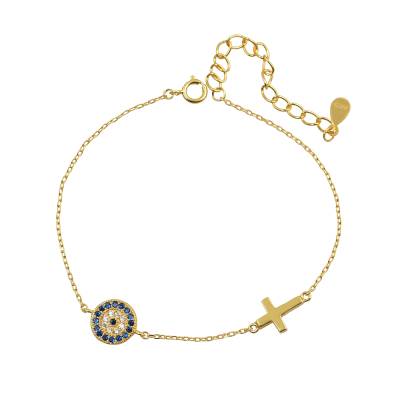 Ασημένιο Βραχιόλι 925 με Ματάκια BE447G