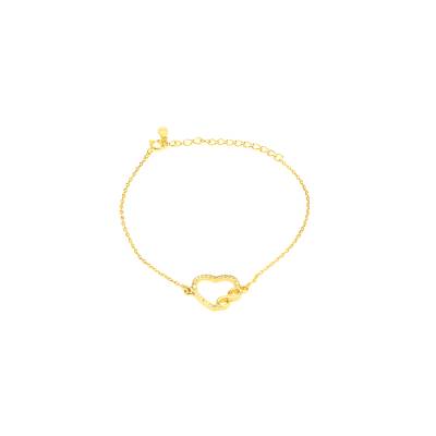 Ασημένιο Βραχιόλι Καρδιά με Άπειρο 925