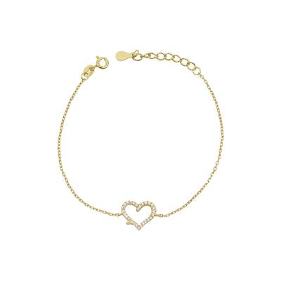 Ασημένιο Βραχιόλι με Καρδιά 925