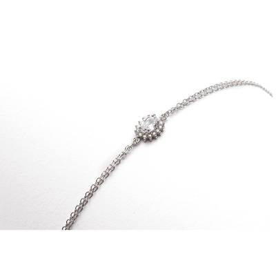 Ασημένιο Βραχιόλι με Ροζέτα 925