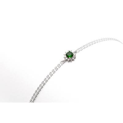 Ασημένιο Βραχιόλι με Ροζέτα 925