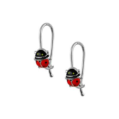 Ασημένιο Κρεμαστό Παιδικό Πασχαλίτσα Πεταλούδα 925