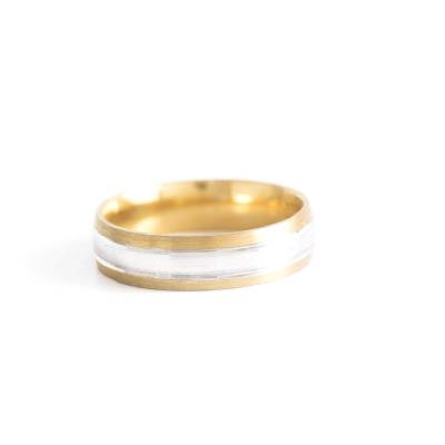 Βέρα Γάμου Λουστρέ σε Κίτρινο Χρυσό 3mm 14Κ