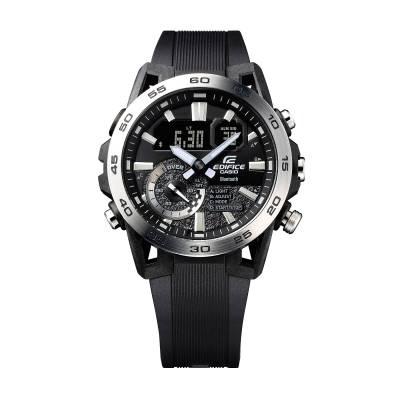 Casio Ρολόι Edifice Bluetooth με Μαύρο Καουτσούκ Λουράκι ECB-40P-1AEF